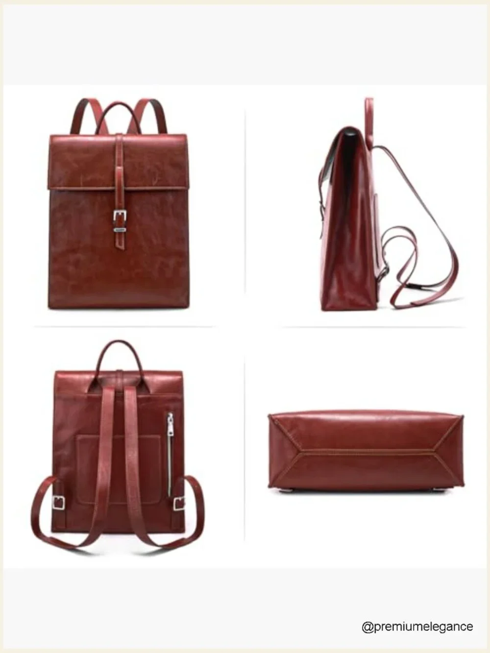 Genuine Leather Backpack for Work 14